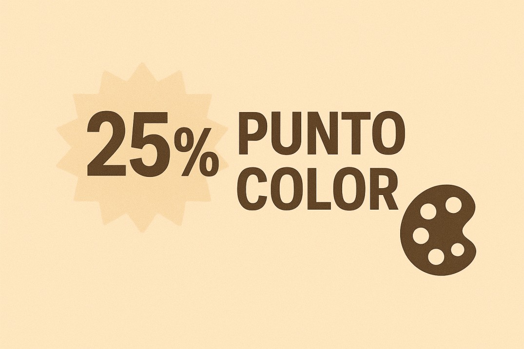 ¡25% menos en Punto Color! 🎨