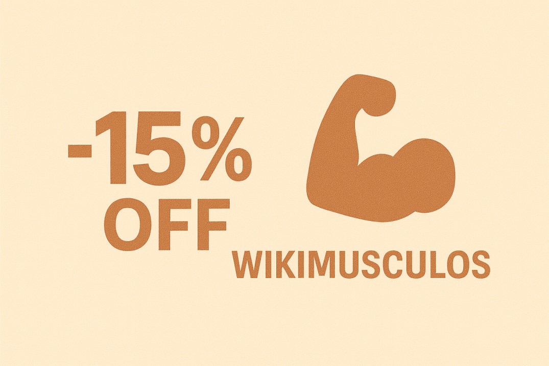 ¡15% menos en Wikimusculos! 💪